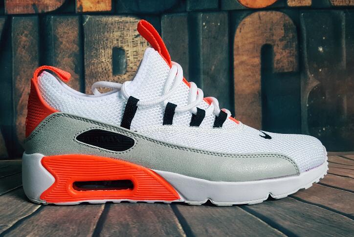 Nike Air Max 90 Huarace Drift Premlum Grey Orange Shoes - Click Image to Close